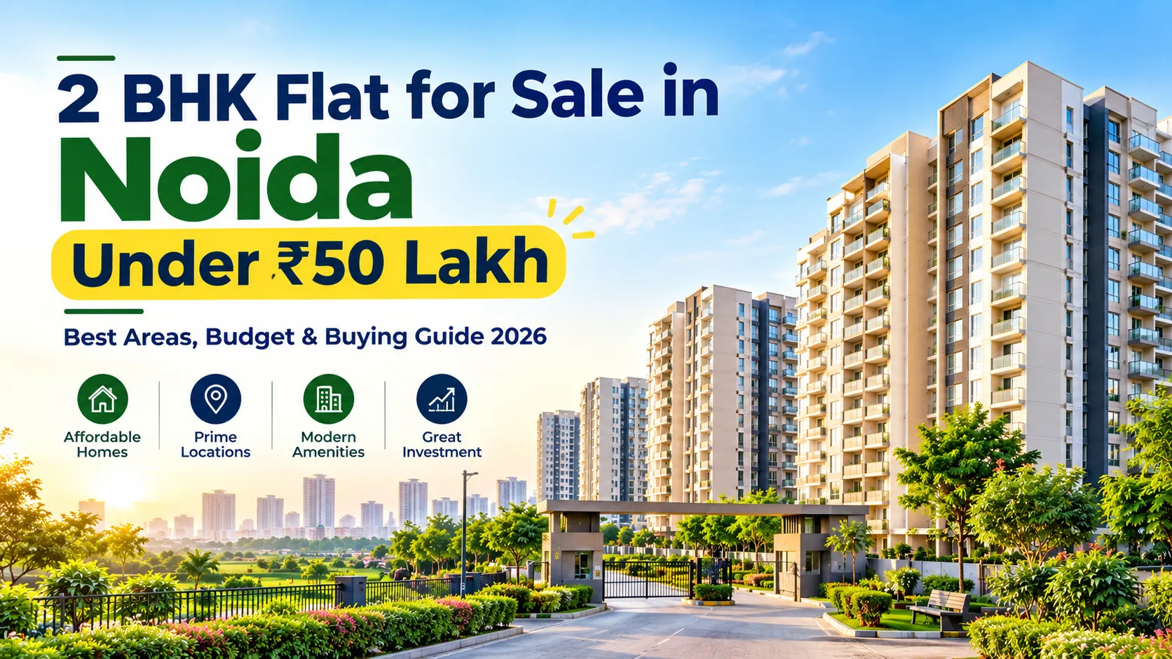 2 BHK flat for sale in Noida under 50 lakh